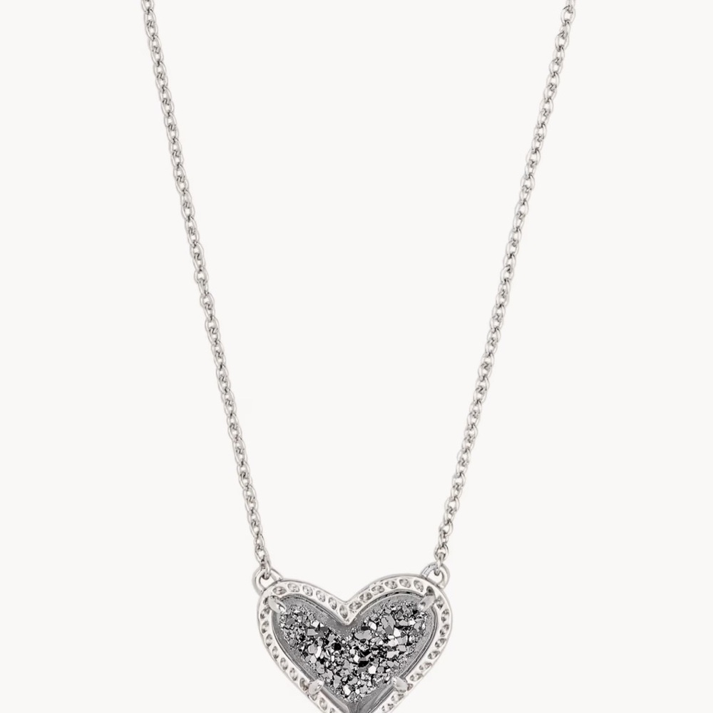 Silver Heart Pendant Necklace